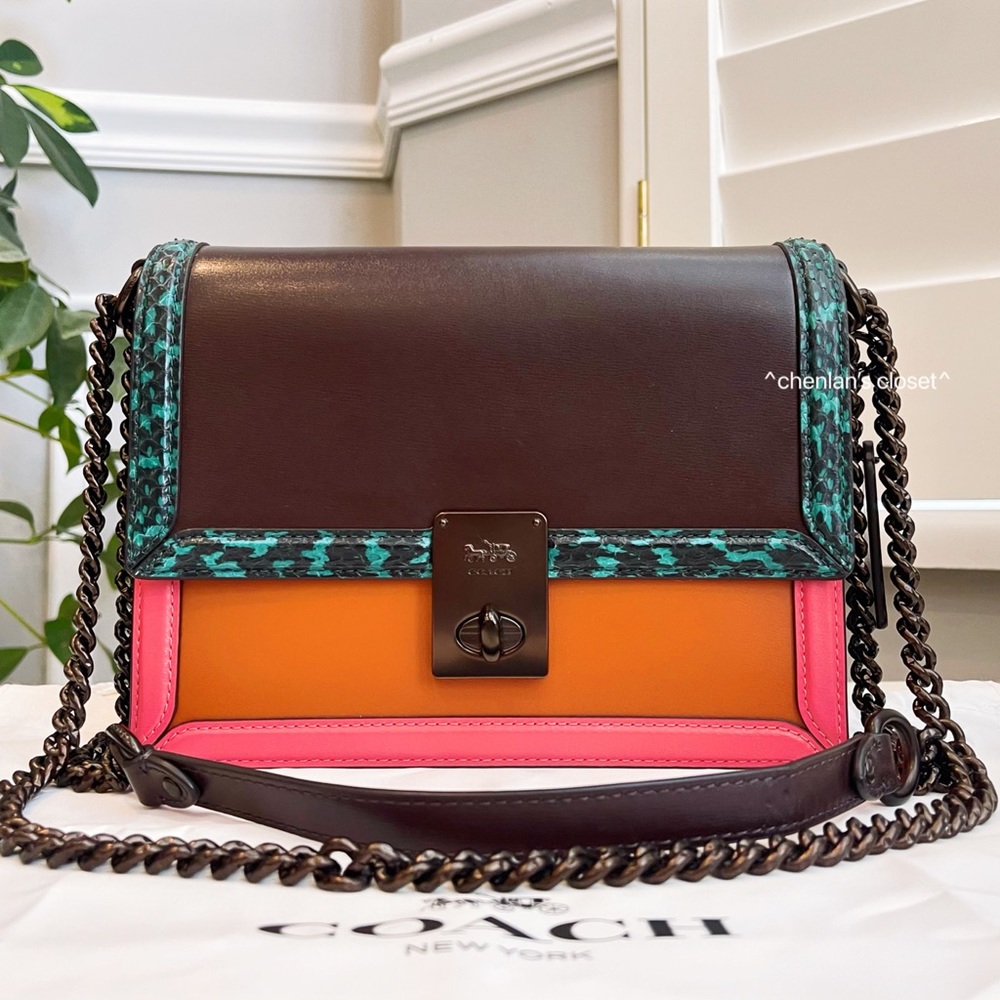 🔥Coach Hutton Colorblock Handbag - Picture 5 of 16